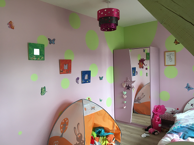 Peinture dcorative dans des chambre d'enfants